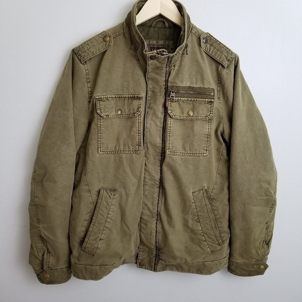 Levi's insulated brown canvas jacket mens size M